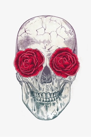 4 - Bp - Blogspot - Com - Skull And Roses Poster Print By Rachel Caldwell