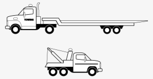 Big Image - Flatbed Tow Truck Png