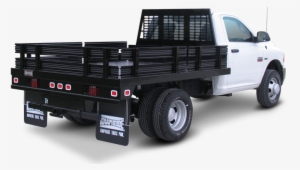 Pg-93b Westerner Flatbed With Steel Stake Racks On - Advanced Fleet Services Of Nd Inc