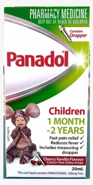 Panadol Children Baby Drops Colour Free 20ml With Dropper - Childrens Panadol 20ml