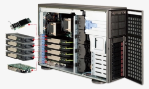 Supermicro Cse-747tq-r1620b, Gray