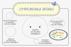 Molde Ursinho - Felt