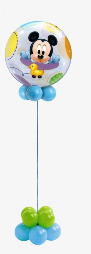 Mickey Mouse Baby Bubble - 22" Single Bubble Baby Mickey - Mylar Balloons Foil