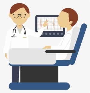 Paciente Y Médico En Pantalla Con Resultados - Physician