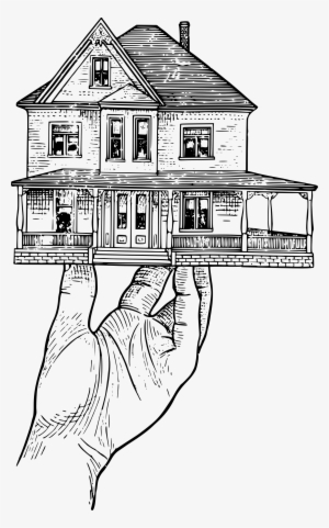 House In A Hand Svg Library Stock - Home On Hand Clipart