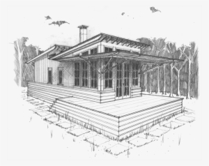 Saltbox Elevation Sketch - Sketch