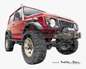 Rally Jeep Suzuki Jimny - Jeep 4x4 Vector