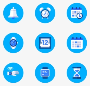 Time - Time Icon Png Blue
