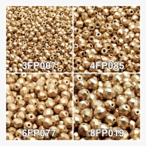 Czech Fire Polished Glass Beads Set Round 3mm, 4mm,