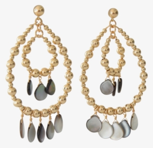 Mother Of Pearl Chandelier Earrings - Earrings