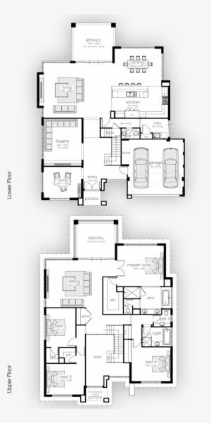 House Sketch Plan - Modern Family House Plans