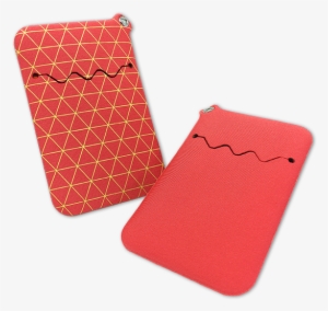 Neoprene Minimalist Wallet, Card Holder With Lanyard - Coin Purse