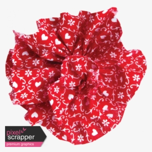 Red Fabric Flower - Artificial Flower