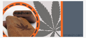 Engraved Marijuana Leaf