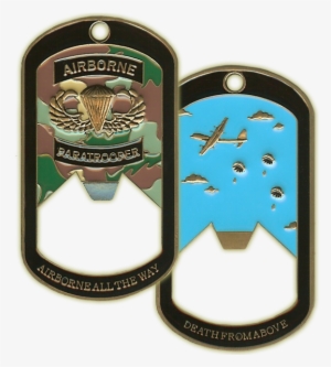 Airborne Paratrooper Dog Tag Bottle Opener - Paratrooper Dog Tag