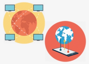 Global A2p Sms And Connectivity - Vector Graphics