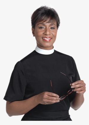 Womens Clergy Blouse Neckband - Shirt