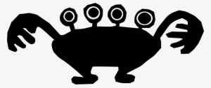 Silhouette Drawing Cartoon Monster Logo - Clip Art