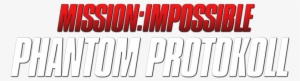 Mission Impossible Gho - Mission Impossible Logo Png