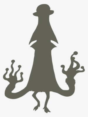 The Monster Can Fly While Contracted Into Its Hat-like - Illustration