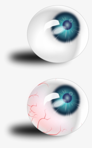 Eyeball Blue & Bloodshot Clipart Png For Web - Blue Eyeball
