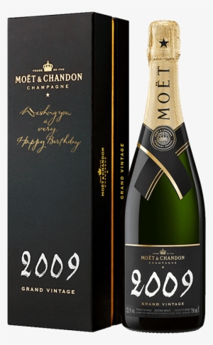 Moët Grand Vintage 2009 Calligraphy Happy Birthday - Moet & Chandon Grand Vintage 2006 Champagne