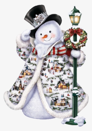 Bonhomme Paysage Ded - Merry Christmas Snowman Gif
