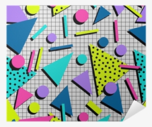 Retro 80s Seamless Pattern Background Poster • Pixers® - Saved By The Bell Pattern