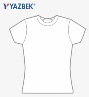 D0300 Playera Cuello Redondo Manga Corta Con Silueta - Playera Cuello V Yazbek