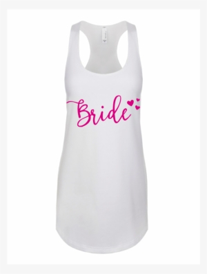 Playera Blanca Bride 3 Corazones - Active Tank