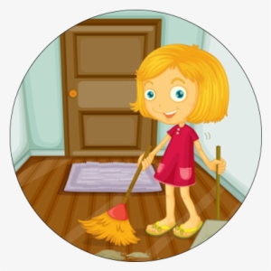 Sweep Regularly And Use Doormats - Sweep The Floor Clipart