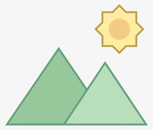 The Icon Shows Two Triangles - Yellow