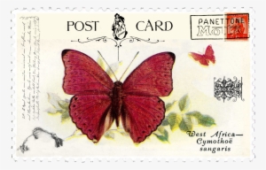 Juno Vintage Butterfly Postage Stamp - Post Stamp Vintage Png