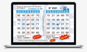 ¿como Es El Cartón O Cartilla De Juego - Display Device