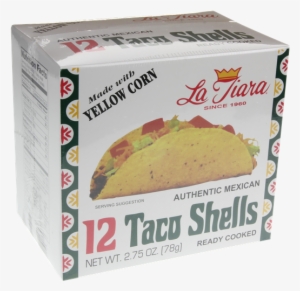 La Tiara Taco Shells Yellow Corn - La Tiara Taco Shells - 12 Count, 2.75 Oz Box