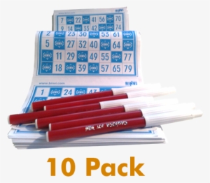 640 Bingo Cards Binvi + 10 Pens