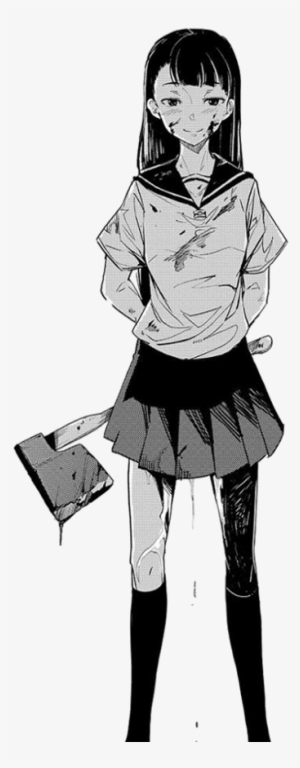 Black And White Blood Anime Girl