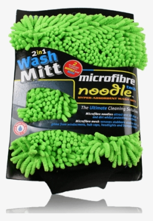 2 - 2 In 1 Microfibre Noodle Wash Mitt -