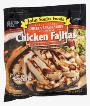 John Soules Foods Fully Cooked Chicken Breast Strips - John Soules Foods Chicken Fajitas - 8 Oz