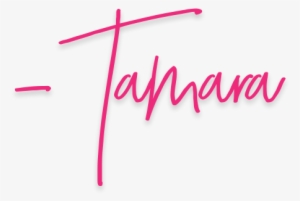Tamara Blog Signature - Blog