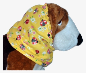 Yellow Red Ladybugs Sparkle Cotton Dog Snood By Howlin - Dog