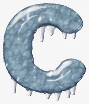 Presentation Alphabet Set - C In Ice Letter