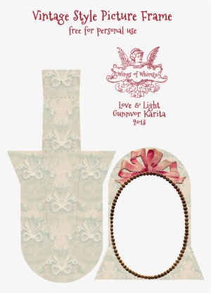 And Finally, Just The Pretty Pink Ribbon Frame As A - Frame Vintage