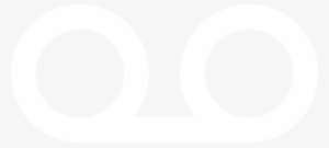 Unique And Creative Icon Design - Voicemail Icon White
