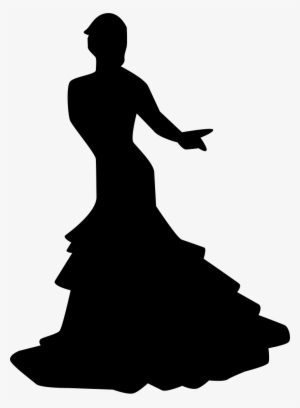 Flamenco Female Dancer Pose Comments - Little Mermaid Silhouette Png