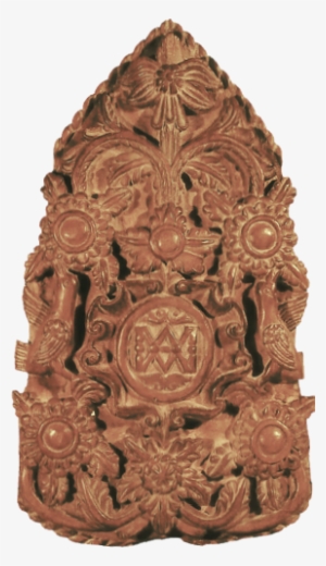 Relieve Con Monograma De La Virgen María - Carving