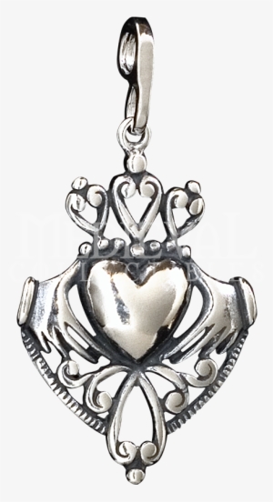 Celtic Ornate Claddagh Pendant - Claddagh Ring