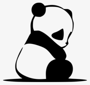 Panda Bear Cute Asian Zoo Bamboo China Chi - Panda Clipart Black And White