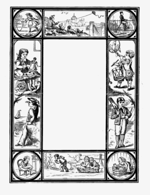 This Is A Charming Frame Digital Stamp Designed With - Child