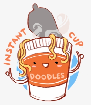 Instant Noodle Cups Random Doodley For A - Cup Of Noodles Clipart